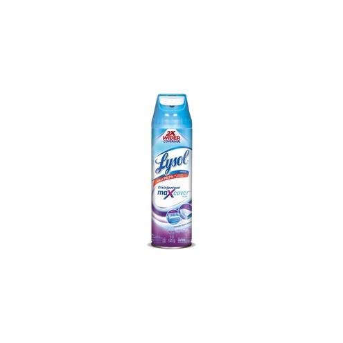 Lysol Max Cover Lavender Disinfectant - Spray - 15 fl oz (0.5 quart) - Lavender Fields Scent - 12 / Carton - Clear