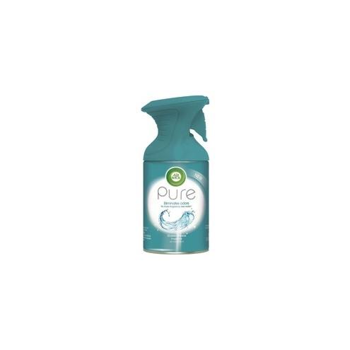 Air Wick Pure Freshener Spray - Aerosol - 5.5 fl oz (0.2 quart) - Ocean Breeze - 6 / Carton - Odor Neutralizer, Residue-free, Long Lasting