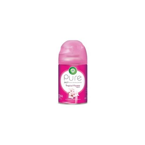 Reckitt Benckiser Pure Air Scent Freshmatic Refill - Spray - 6.2 fl oz (0.2 quart) - Tropical Flowers - 60 Day - 6 / Carton - Odor Neutralizer