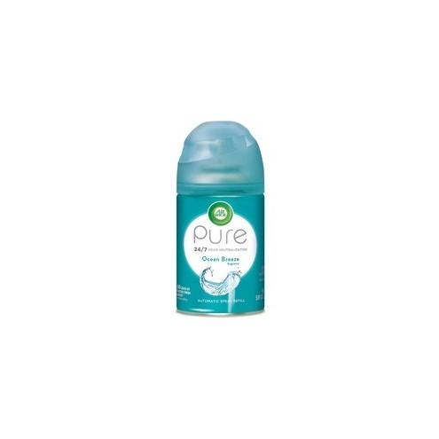 Reckitt Benckiser Pure Air Scent Freshmatic Refill - Spray - 6.2 fl oz (0.2 quart) - Ocean Breeze - 60 Day - 6 / Carton - Odor Neutralizer