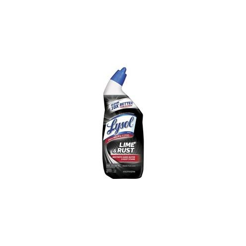 Lysol Lime/Rust Toilet Bowl Cleaner - Liquid - 24 fl oz (0.8 quart) - 9 / Carton - Blue