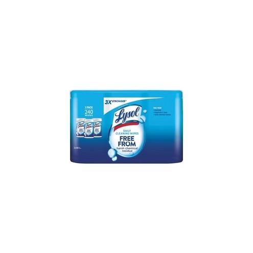 Lysol Daily Cleaning Wipes - Wipe - 240 / Pack - White