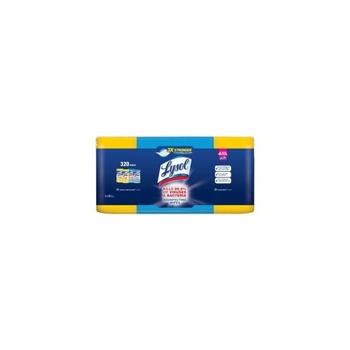 Lysol Disinfecting Wipes Pack - Wipe - Lemon Lime Blossom, Ocean Fresh Scent - 80 / Canister - 320 / Pack - White