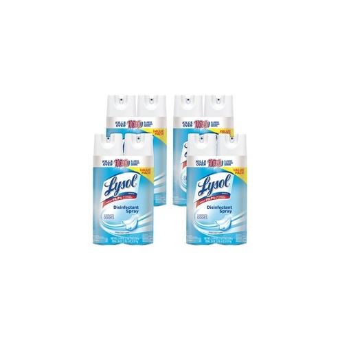 Lysol Linen Disinfectant Spray - Ready-To-Use Spray - 19 fl oz (0.6 quart) - Crisp Linen Scent - 8 / Carton - Clear