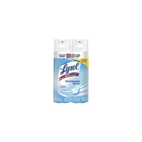 Lysol Linen Disinfectant Spray - Ready-To-Use Spray - Crisp Linen Scent - 2 / Pack - Clear