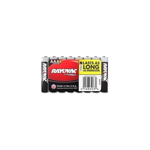 Rayovac Ultra Pro Alkaline AAA Batteries - For Multipurpose - AAA - Alkaline - 96 / Carton