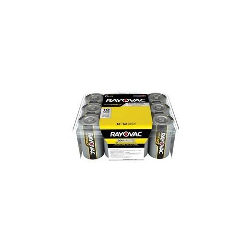 Rayovac Ultra Pro Alkaline D Batteries - For Multipurpose - D - Alkaline - 96 / Carton