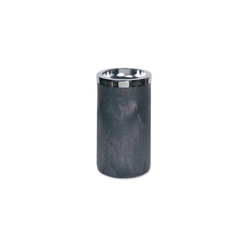 Rubbermaid Commercial Smoking Urn with Metal Ashtray - 19.5" Width x 11.5" Depth - Metal - Black