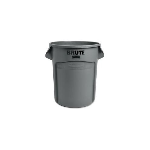 Rubbermaid Commercial Brute Round 20-Gallon Container - 20 gal Capacity - Round - 22.9" Height x 19.4" Diameter - Plastic - Gray