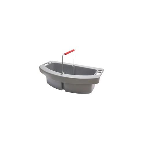 Rubbermaid Commercial Brute Maid Cleaning Caddy - 9" Height x 16" Width x 5" Depth - Gray - Vinyl - 1Each