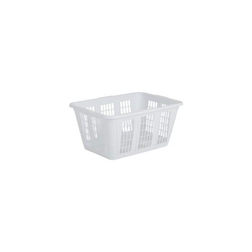 Rubbermaid Plastic Laundry Basket - for Laundry - White