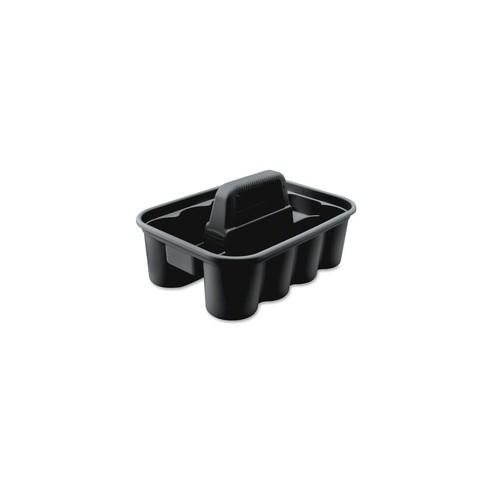 Rubbermaid Commercial Deluxe Carry Caddy - 15" Length x 10.9" Width x 7.4" Height - Black