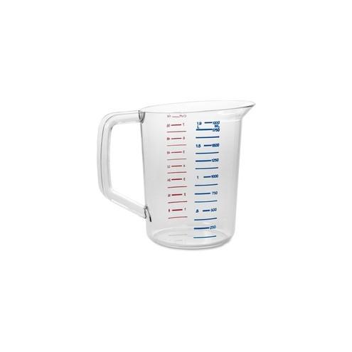 Rubbermaid Commercial Bouncer 2-quart Measuring Cup - 2 quart - 6 / Carton - Clear - Polycarbonate - Measuring