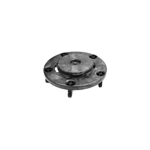Rubbermaid Commercial Utility Dolly - 250 lb Capacity - 2.50" Caster Size - Structural Foam - Black - 1 Each