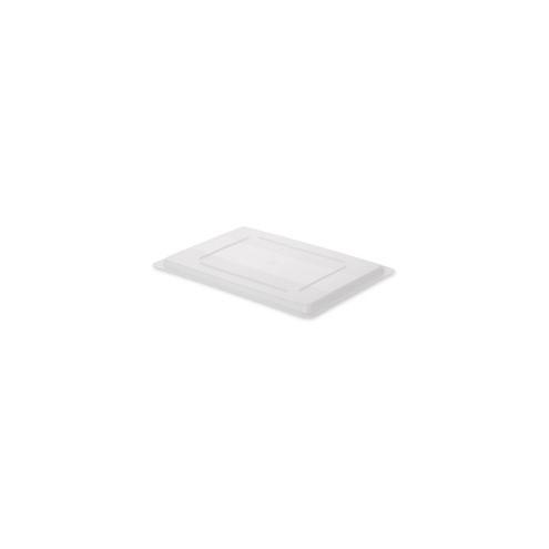 Rubbermaid Commercial 28"x18" Food Tote Box Lid - Rectangular - Polyethylene - 1 Each - White