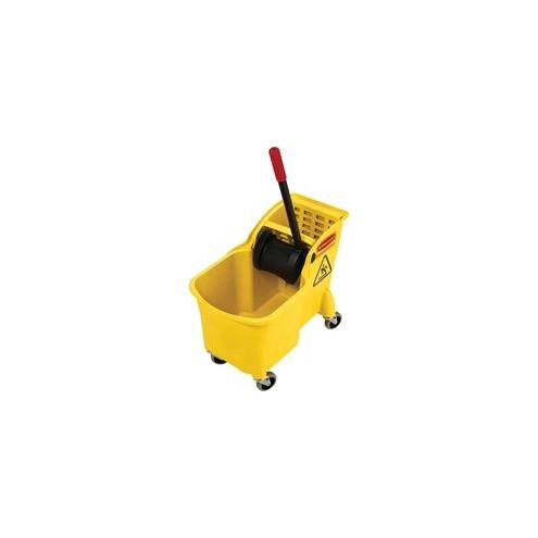 Rubbermaid Commercial 31 Quart Mop Bucket Combination - 31 quart - Wringer - 32.3" x 22.6" x 13.3" - Yellow - 1 Each