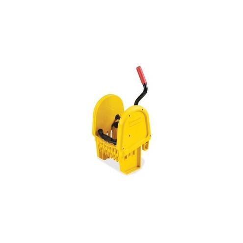 Rubbermaid Commercial WaveBrake Down Press Wringer - 27" x 13.2" - Tubular Steel, Plastic - Yellow - 1 Each