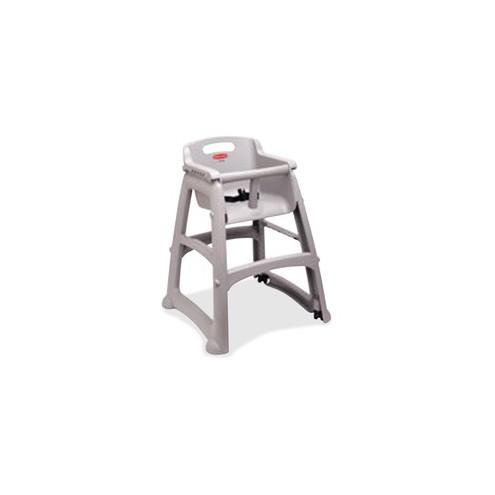Rubbermaid Commercial Sturdy Chair Youth High Chair - Platinum - 23.5" Width x 23.5" Depth x 29.8" Height - 1 Carton