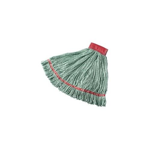 Rubbermaid Commercial 5" Headband Web Foot Wet Mop - Cotton, Synthetic Fiber, PVC, Woven, Yarn