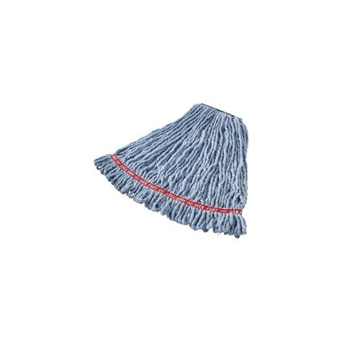 Rubbermaid Commercial 1" Headband Web Foot Wet Mop - Cotton, Yarn, Synthetic, PVC