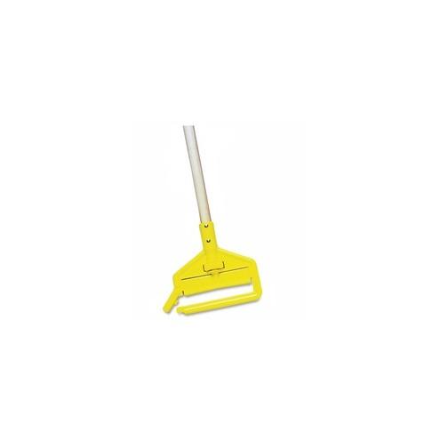 Rubbermaid Commercial 60" Invader Wet Mop Handle - 60" Length - Yellow - Hardwood - 12 / Carton