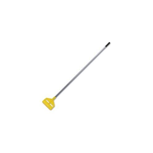 Rubbermaid Commercial Invader Wet Mop Fiberglass Handle - 60" Length - Gray, Yellow - Fiberglass, Plastic - 1 Each