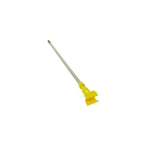 Rubbermaid Commercial Gripper 60" Vinyl/Aluminum Wet Mop Handle - 60" Length - Yellow - Vinyl, Aluminum, Plastic - 1 Each