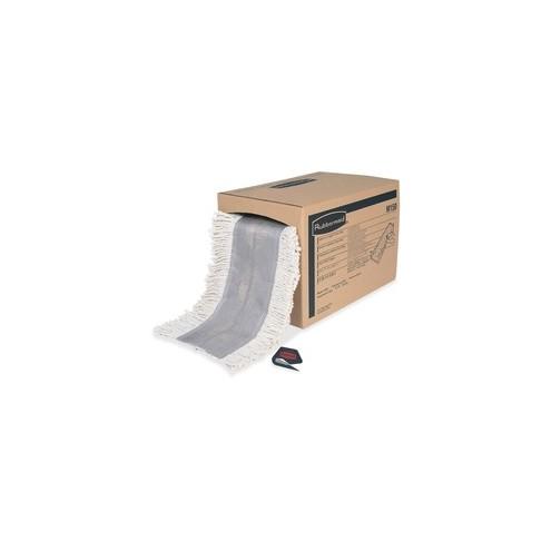 Rubbermaid Commercial Continuous Roll Dust Mop - 5" Width x 40" Length - Cotton