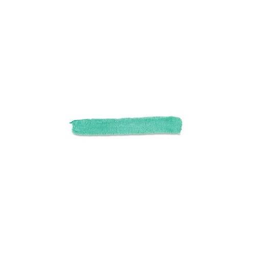 Rubbermaid Commercial Wand Duster Replacement - Green - MicroFiber - 0.8" Height x 3.2" Width x 22.7" Length - 6 / Carton