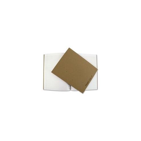 ReBinder ReWrite Standard Recycled Lined Composition Book - 32 Sheets - Glue - 8" x 10" - Brown Cover - Kraft Cover - Recycled - 1Each