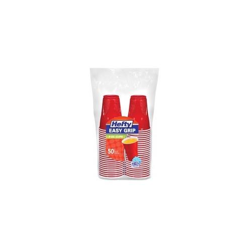 Pactiv Reynolds Easy Grip Disposable Party Cups - 9 fl oz - 600 / Carton - Red - Cold Drink, Party