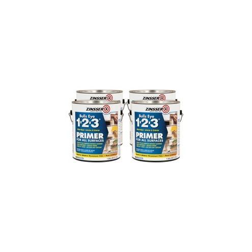 Zinsser Bulls Eye 1-2-3 Primer - 1 gal - 4 / Carton - White