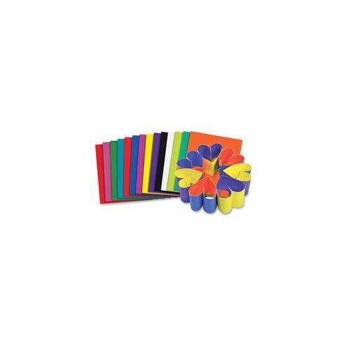 Roylco Double Color Card Stock - Craft, Art, Frame, Greeting Card, Invitation - 8" x 9" - 100 / Pack - Assorted - Card Stock