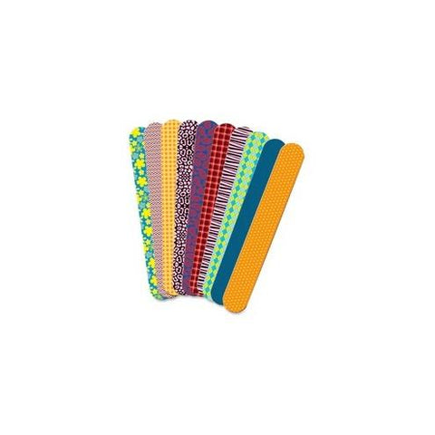 Roylco Fabric Craft Sticks - Art, Craft - Recommended For 3 Year - 1" x 7" - 50 / Pack - Assorted - Fabric