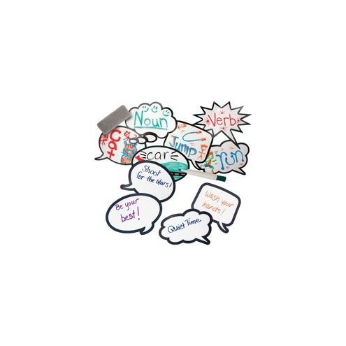 Roylco Laminated Speech Bubbles - Theme/Subject: Learning - Skill Learning: Sentence, Speech - 12 Pieces - 4+