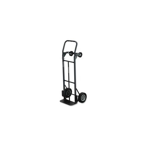 Safco Tuff Truck Convertible - 500 lb Capacity - 8" Caster Size - x 18.5" Width x 12" Depth x 52" Height - Steel Frame - Black - 1 / Each