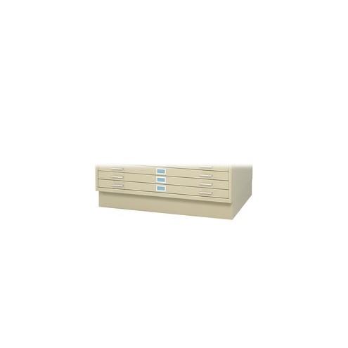 Safco Closed Base for 4996 and 4986 - 46.4" Width x 32.6" Depth x 6" Height - Steel - Tropic Sand