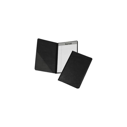 Samsill Compact Size Vinyl Pad Holder - 5 1/2" x 8 1/2" Sheet Size - Vinyl - Black - 0.16 oz - 1 Each