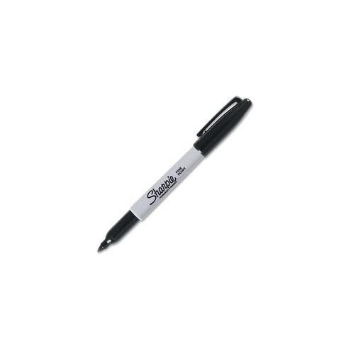 Sharpie Fine Point Permanent Marker - Fine, Bold Marker Point - 1 mm Marker Point Size - Black - Black Barrel - 36 / Pack