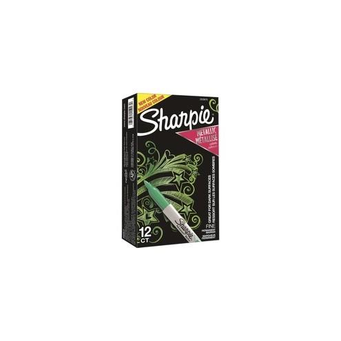 Sanford Sharpie Metallic Permanent Marker - Fine Marker Point - Bullet Marker Point StyleAlcohol Based Ink - 12 / Dozen