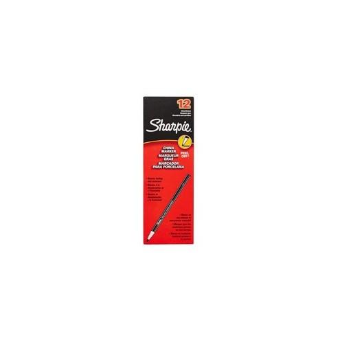 Sharpie Peel-Off China Marker - Red Lead - Red Barrel - 12 / Dozen