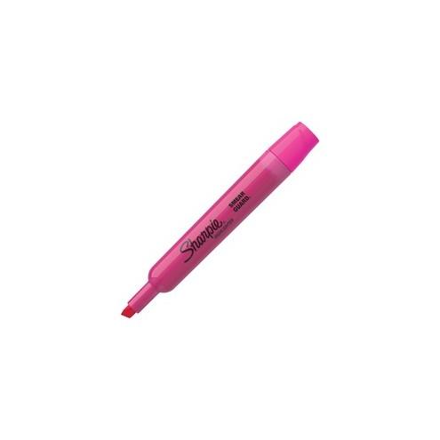 Sharpie SmearGuard Tank Style Highlighters - Chisel Marker Point Style - Fluorescent Pink