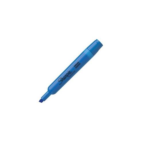 Sharpie SmearGuard Tank Style Highlighters - Broad Marker Point - Chisel Marker Point Style - Turquoise Blue - Turquoise Barrel