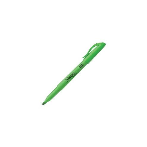 Sharpie Highlighter - Pocket - Chisel Marker Point Style - Fluorescent Green