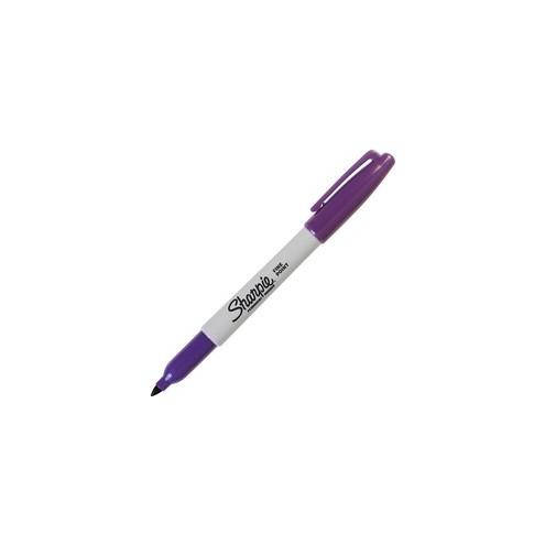 Sharpie Fine Point Permanent Marker - Fine Marker Point - Purple Alcohol Based Ink - 12 / Box