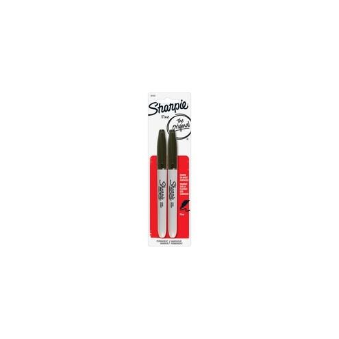 Sharpie Fine Point Marker - Fine Marker Point - Black Alcohol Based Ink - 2 / Pack