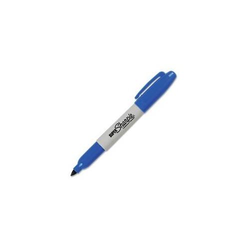 Sharpie Super Bold Fine Point Markers - Bold Marker Point - Blue Alcohol Based Ink