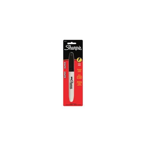 Sharpie Super Permanent Marker - Bold, Fine Marker Point - Black Alcohol Based Ink - 1 / Card