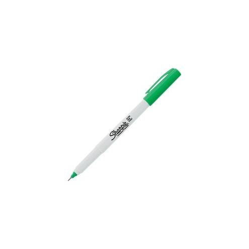 Sharpie Precision Permanent Marker - Ultra Fine Marker Point - Narrow Marker Point Style - Green Alcohol Based Ink - 1 Each