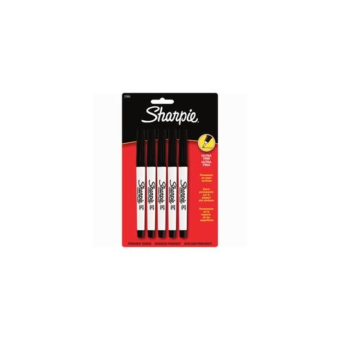 Sharpie Ultra Fine Point Permanent Marker - Ultra Fine Marker Point - 0.2 mm Marker Point Size - Black - 5 / Pack